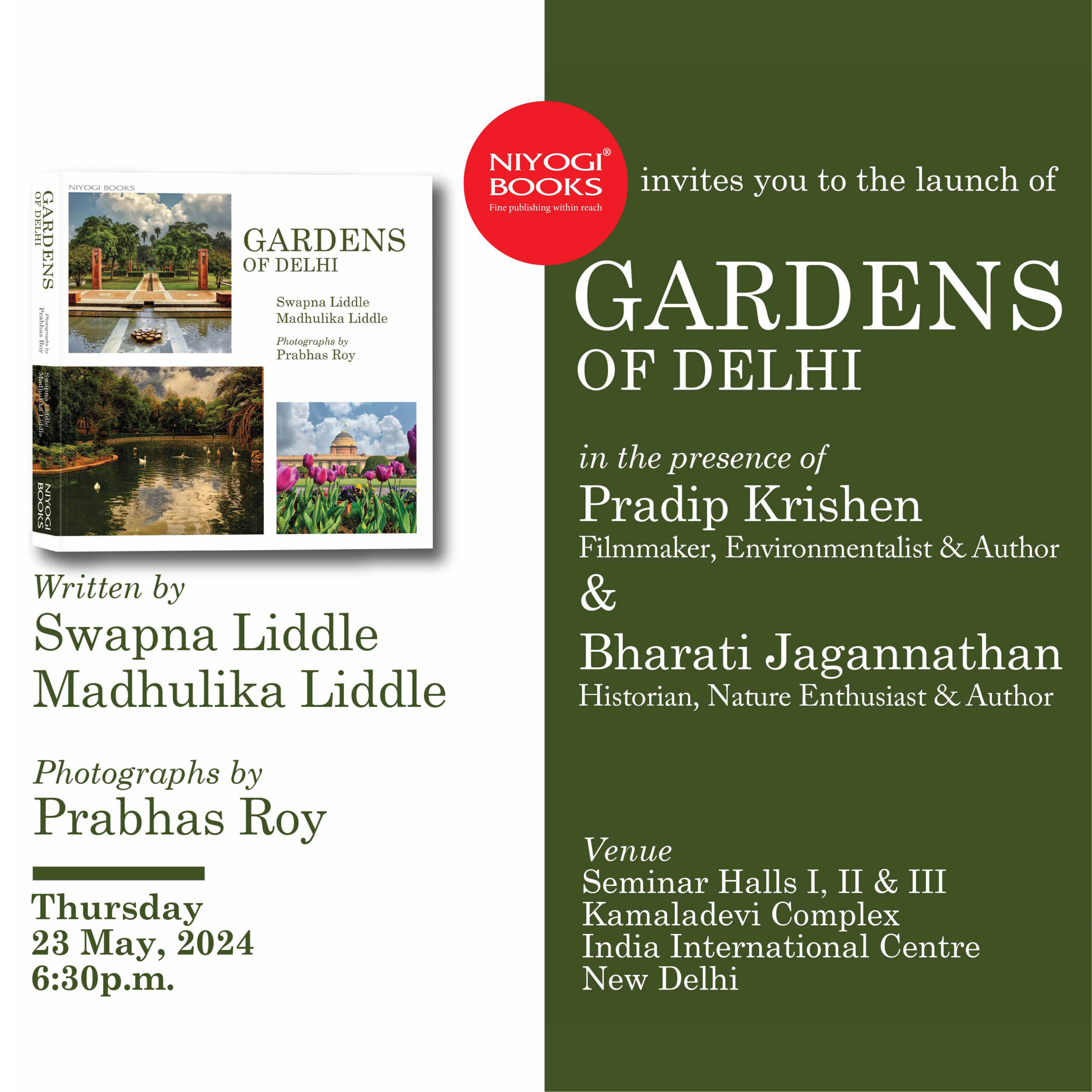 Book Launch- Gardens of Delhi